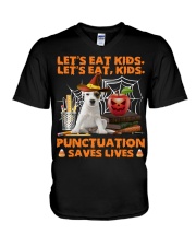 Parson Russell Terrier-CS3763-Let's Eat Kids V-Neck T-Shirt tile