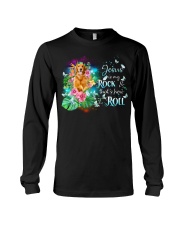 Golden Retriever-CS3637-Jesus Is My Rock Long Sleeve Tee tile