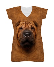 Shar Pei-Face and Hair All-over Dress thumbnail