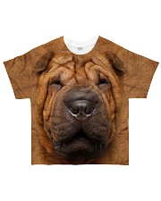 Shar Pei-Face and Hair All-over T-Shirt front