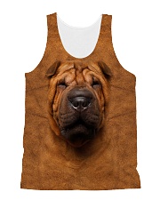 Shar Pei-Face and Hair All-over Unisex Tank thumbnail