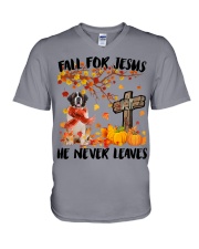 St Bernard-CS3252-Fall For Jesus V-Neck T-Shirt tile