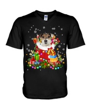 Parson Russell Terrier-CS3742-Christmas Dog-V7 V-Neck T-Shirt tile