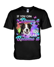 Border Collie-CS3273-If You Can V-Neck T-Shirt tile