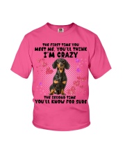Dachshund 3-DN2158-You Meet Me Youth T-Shirt tile