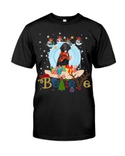 Curly Coated Retriever-CS4082-Believe-V2 Classic T-Shirt front