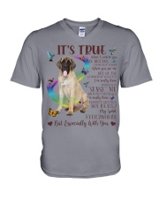 English Mastiff-CS3162-It's True-V2 V-Neck T-Shirt tile