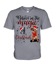 Dachshund-CS3564-Believe In V-Neck T-Shirt tile