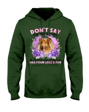 Rough Collie-CS4086-Don't Say-V2 Hooded Sweatshirt tile