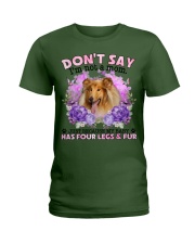Rough Collie-CS4086-Don't Say-V2 Ladies T-Shirt tile