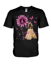 Afghan Hound-CS3145-Faith-Hope-Love V-Neck T-Shirt tile