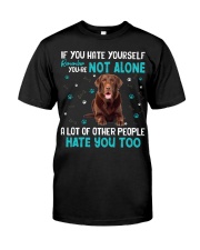 Labrador Retriever 2-CS3151-Not Alone Premium Fit Mens Tee tile