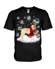 Golden Retriever-DN2331-Christmas-V11 V-Neck T-Shirt tile