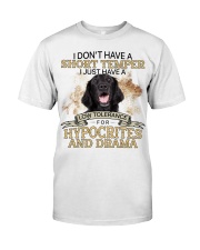 Flat Coated Retriever-CS3066-Short Temper Classic T-Shirt front