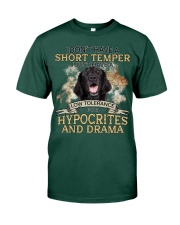 Flat Coated Retriever-CS3066-Short Temper Premium Fit Mens Tee tile