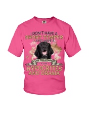 Flat Coated Retriever-CS3066-Short Temper Youth T-Shirt tile