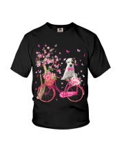 Parson Russell Terrier-CS3104-Dog And Bicycle Youth T-Shirt tile