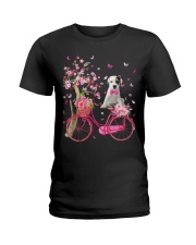 Parson Russell Terrier-CS3104-Dog And Bicycle Ladies T-Shirt tile