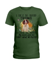 English Springer Spaniel-CS3267-I Try To Avoid Ladies T-Shirt tile