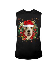 Fox Terrier-Head-CS3788-Christmas-V10 Sleeveless Tee tile