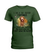 Australian Cobberdog-CS3267-I Try To Avoid Ladies T-Shirt tile