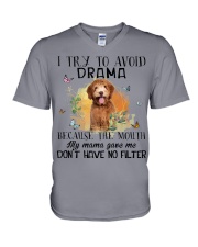 Australian Cobberdog-CS3267-I Try To Avoid V-Neck T-Shirt tile