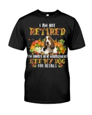 Basset Hound-CS3961-I Am Not Retired Classic T-Shirt front