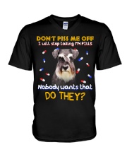 Schnauzer-CS3055-Don't Piss Me V-Neck T-Shirt tile