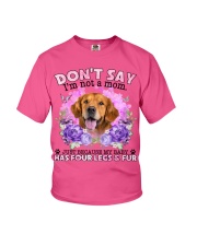 Golden Retriever-CS4086-Don't Say-V2 Youth T-Shirt tile