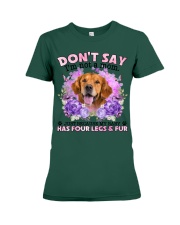 Golden Retriever-CS4086-Don't Say-V2 Premium Fit Ladies Tee tile