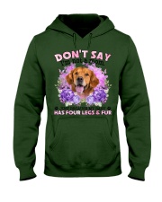 Golden Retriever-CS4086-Don't Say-V2 Hooded Sweatshirt tile