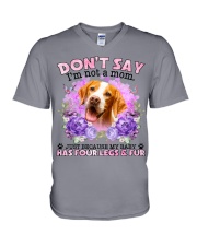 English Pointer-CS4086-Don't Say-V2 V-Neck T-Shirt tile