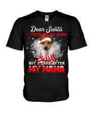 Rat Terrier-CS4035-My MaMa V-Neck T-Shirt tile