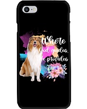 Rough Collie-CS3913-God Guides-V2 Phone Case tile