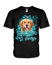 Golden Retriever-CS3154-Heart Stealer V-Neck T-Shirt tile