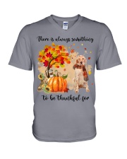 English Setter-CS3266-Thankful For-V2 V-Neck T-Shirt tile
