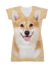 Corgi-Face and Hair All-over Dress thumbnail