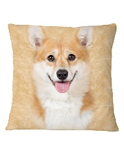 Corgi-Face and Hair Square Pillowcase thumbnail