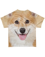 Corgi-Face and Hair All-over T-Shirt back
