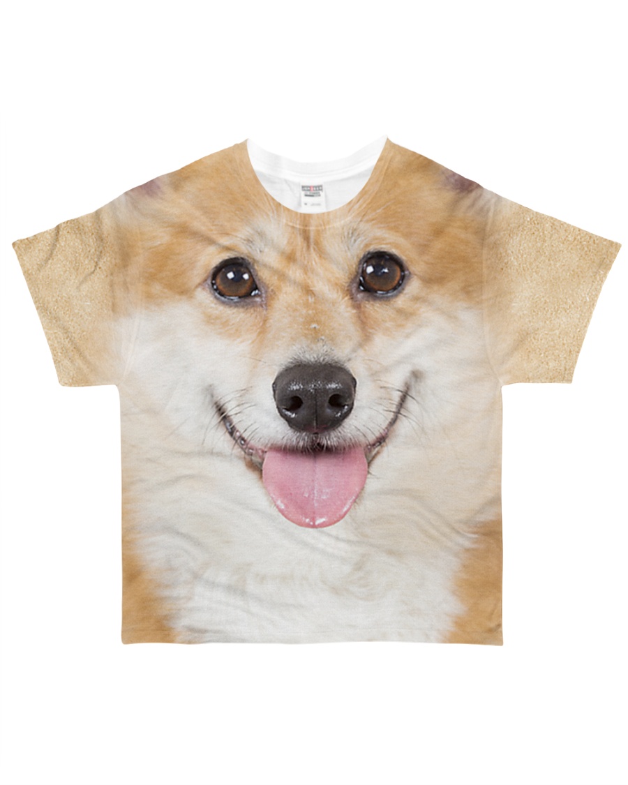 Corgi-Face and Hair All-over T-Shirt
