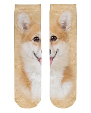 Corgi-Face and Hair Crew Length Socks thumbnail
