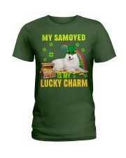 Samoyed-CS4143-Lucky Charm-V2 Ladies T-Shirt tile