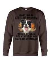 Border Collie-CS3647-Attitude Problem Crewneck Sweatshirt tile