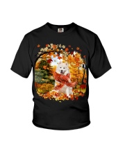 Samoyed-CS3111-Autumn Dog-V2 Youth T-Shirt tile