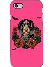 Bluetick Coonhound-CS3406-Rose And Dog-V3 Phone Case tile