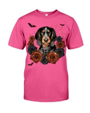 Bluetick Coonhound-CS3406-Rose And Dog-V3 Classic T-Shirt tile