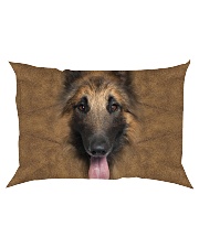Tervuren Dog-Face and Hair Rectangular Pillowcase thumbnail