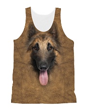 Tervuren Dog-Face and Hair All-over Unisex Tank thumbnail