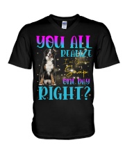 Bernese Mountain-CS3710-You All Realize V-Neck T-Shirt tile