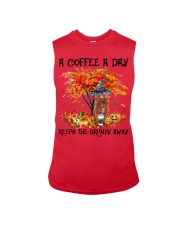 Poodle 3-CS3366-Keeps The Grumpy Sleeveless Tee tile